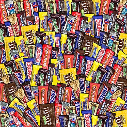 Chocolate Variety Pack Fun Size - 3.5 Pounds - Individually Wrapped Valentines Chocolate Bars - Chocolate Pinata Filler - Bulk Chocolate Minis